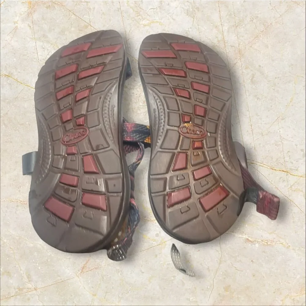 Chaco Kids Multicolor Z/1 Ecotread Ohkurr Strappy Basket Weave Sandal Size 2